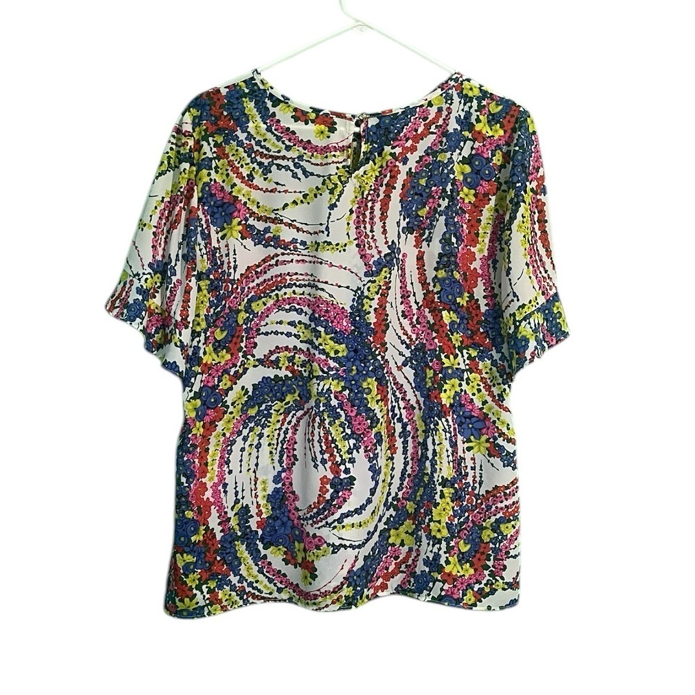 Talbots Multicolor Abstract Print Women's Top